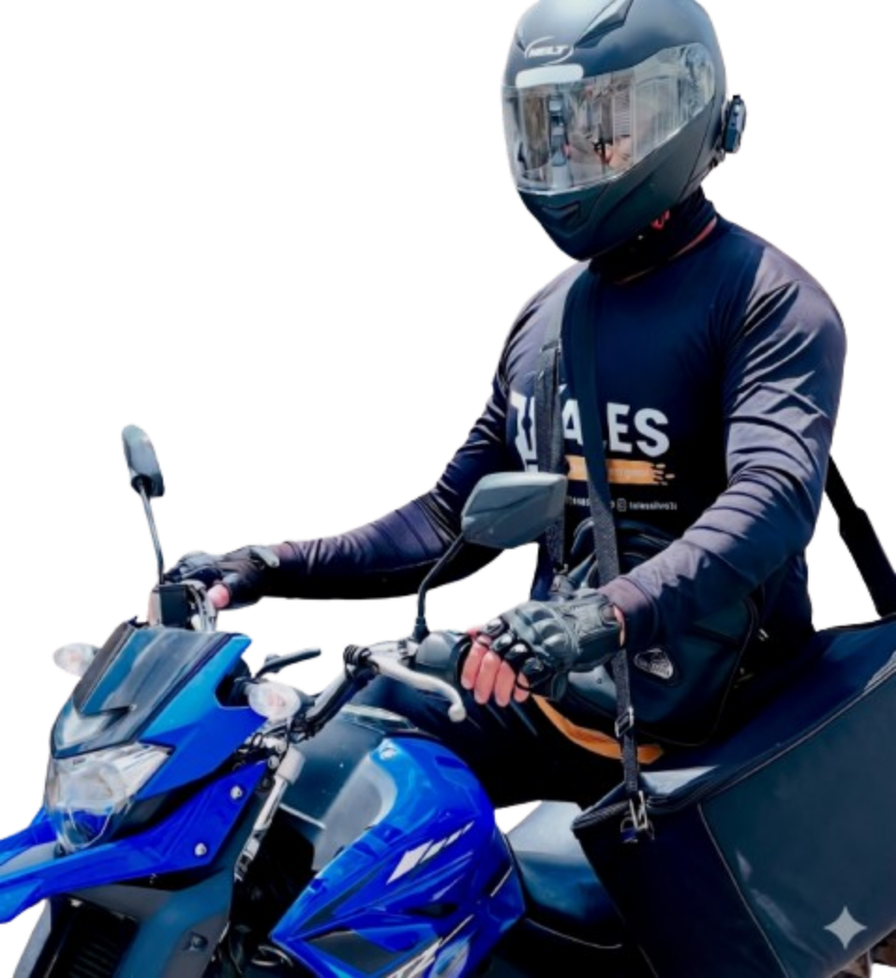 Tales Entregas — motoboy na rua